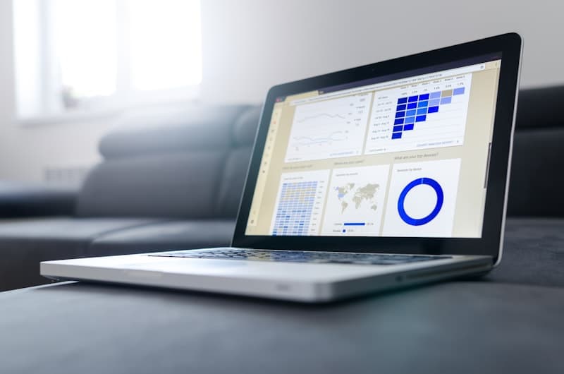 ERP system dashboard
