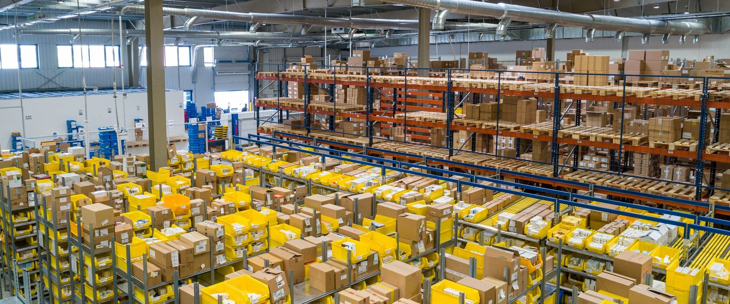 Cargo containers and freight logistics at shipping port